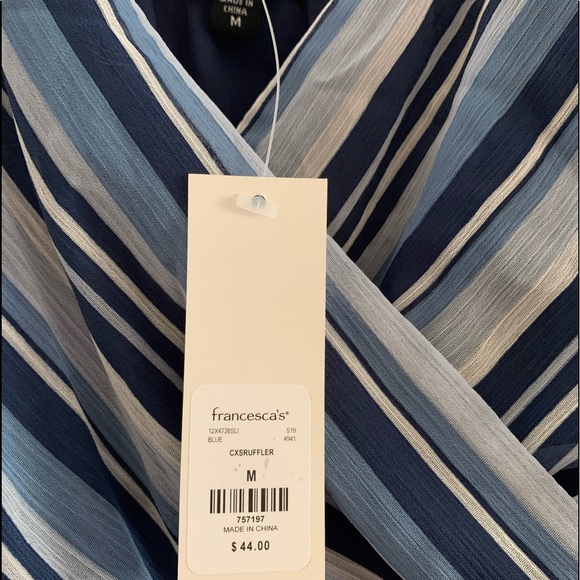 FRANCESCAS blue and white striped romper - Picture 5 of 5